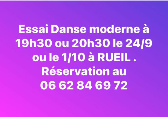 Modern'jazz rueil danse chez klap'Danse