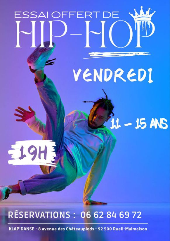 Essai Hip hop offert le vendredi à 19h