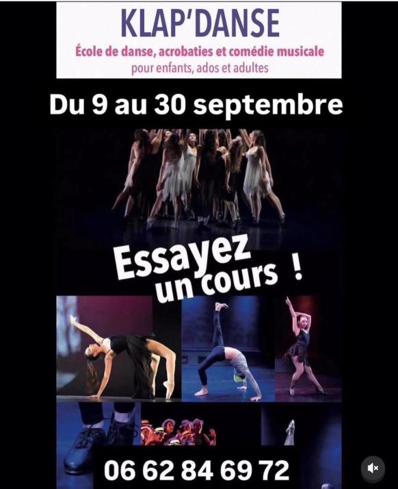 Essais de Danse Rueil offerts chez Klap'Danse du 9 au 30 septembre