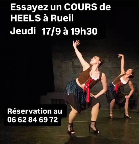 Cours de Heels chez Klap'Danse offert à Rueil sur réservation au 06 62 84 69 72